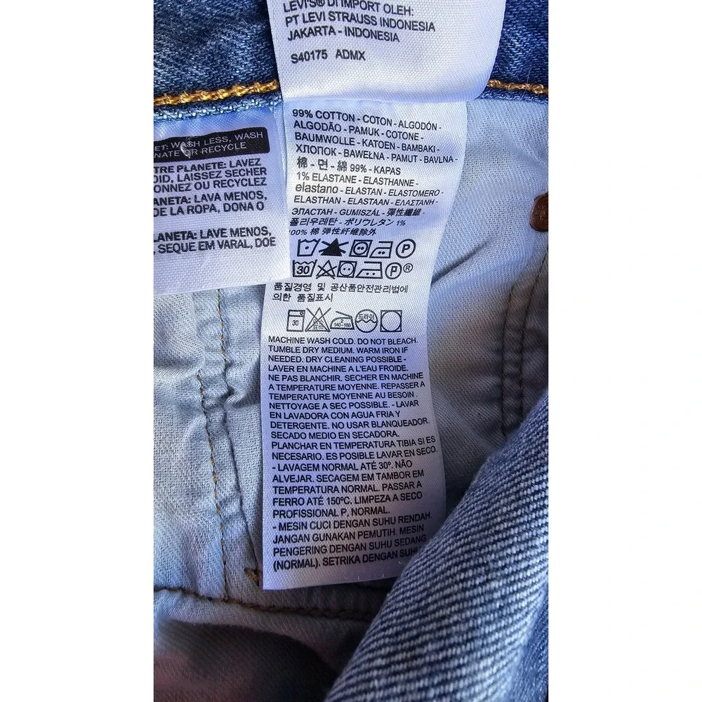 LEVI'S 501 Button Fly Jeans Men's 40x32 Medium Wash Straight Leg Denim Classic‎